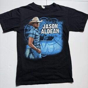 Jason Aldean Shirt Mens Small Black 2011 My Kinda Party Tour Country Music